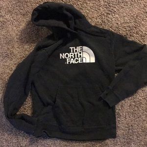 Black the north face hoodie